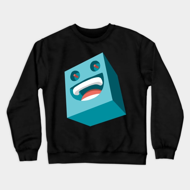 Block head Crewneck Sweatshirt by JayWillDraw